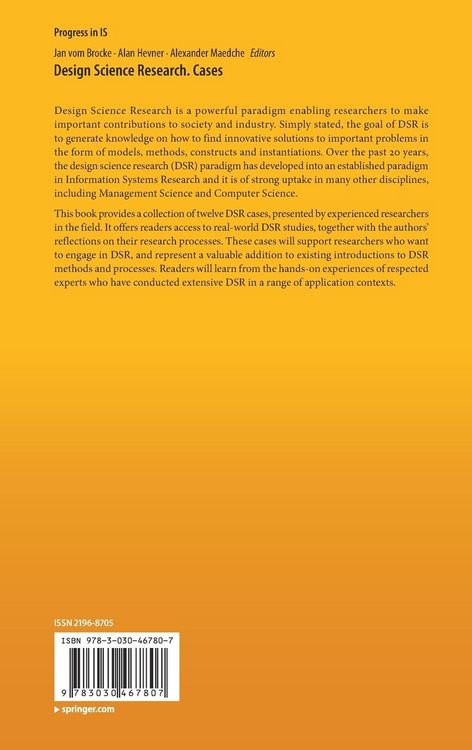 Produktbild: Design Science Research. Cases