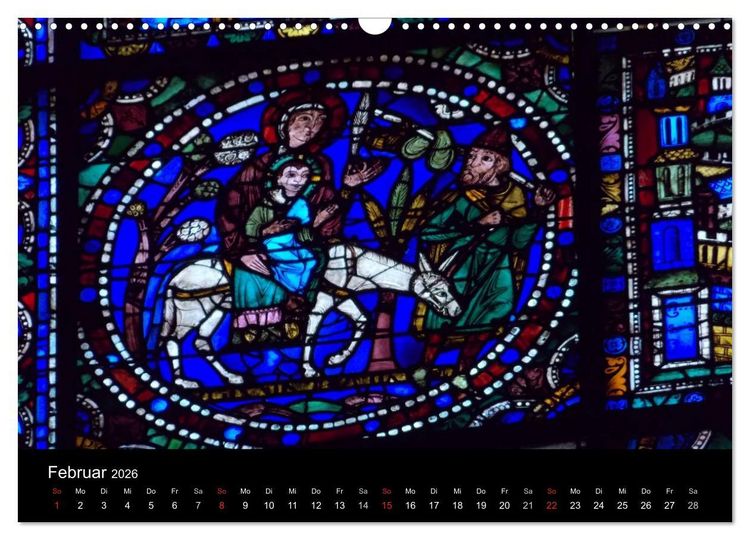 Produktbild: Bilder aus Licht - Notre Dame de Chartres (Wandkalender 2026 DIN A3 quer), CALVENDO Monatskalender