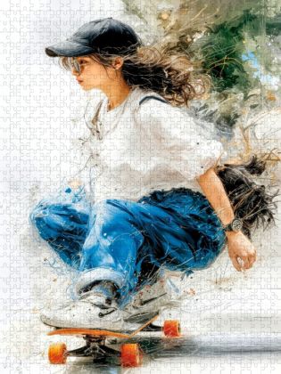 Produktbild: CALVENDO Puzzle Skaten - was die Stra&szlig;e hergibt | 1000 Teile Lege-Gr&ouml;&szlig;e 64x48cm Foto-Puzzle f&uuml;r gl&uuml;ckliche Stunden