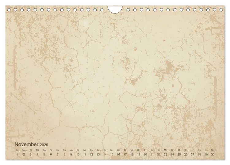 Produktbild: Vintage DIY Bastel-Kalender - Zum Selbstgestalten (Wandkalender 2026 DIN A4 quer), CALVENDO Monatskalender