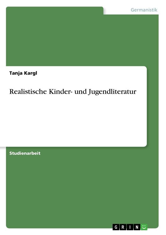 Produktbild: Realistische Kinder- und Jugendliteratur