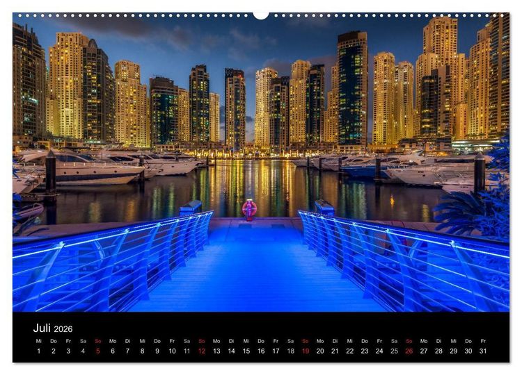 Produktbild: Dubai in Bildern (Wandkalender 2026 DIN A2 quer), CALVENDO Monatskalender