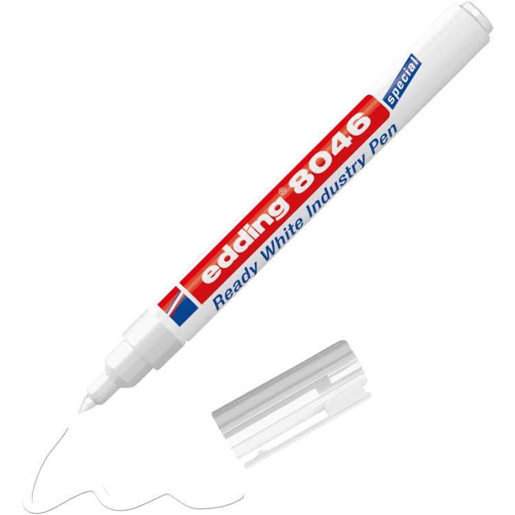 Produktbild: Edding 4-8046049 Industriemarker Wei&szlig; wasserfest: Ja