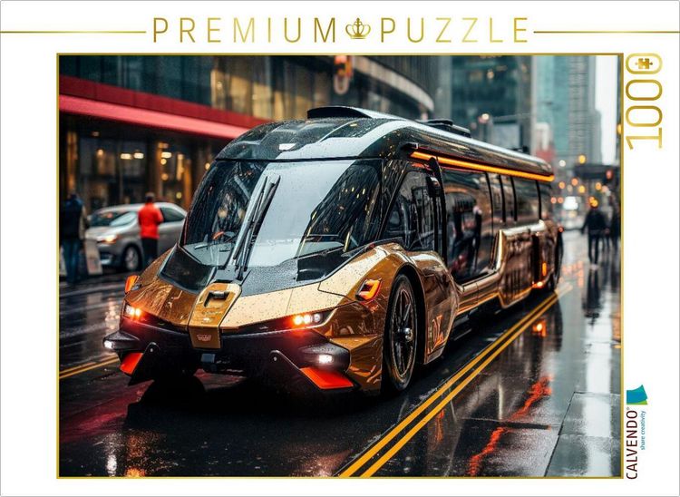 Produktbild: CALVENDO Puzzle Busse | 1000 Teile Lege-Gr&ouml;&szlig;e 64x48cm Foto-Puzzle f&uuml;r gl&uuml;ckliche Stunden