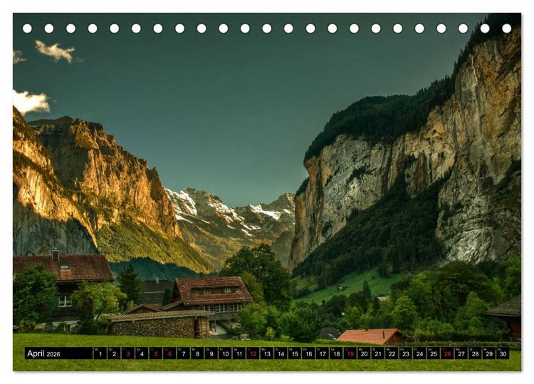 Produktbild: Schweizer Sch&ouml;nheiten (Tischkalender 2026 DIN A5 quer), CALVENDO Monatskalender