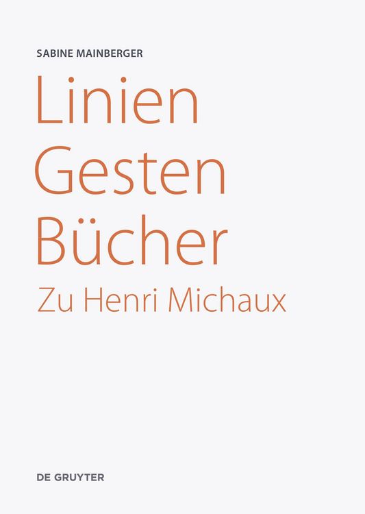 Produktbild: Linien - Gesten - B&uuml;cher