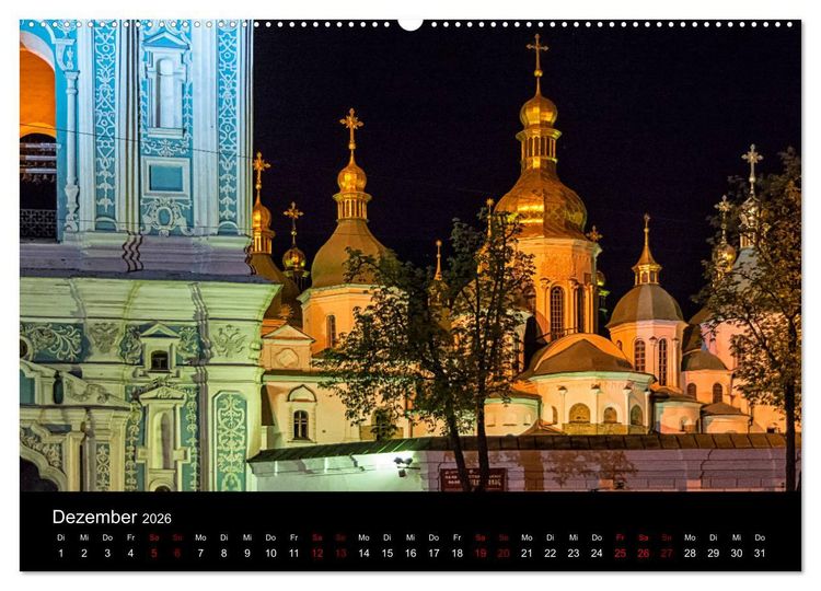 Produktbild: Unterwegs in Kiew (Wandkalender 2026 DIN A2 quer), CALVENDO Monatskalender