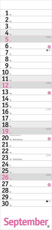 Produktbild: Langplaner, pink 2027