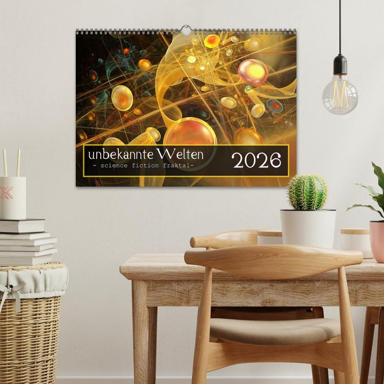 Produktbild: unbekannte Welten (Wandkalender 2026 DIN A3 quer), CALVENDO Monatskalender
