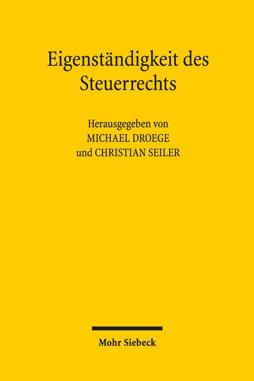 Produktbild: Eigenst&auml;ndigkeit des Steuerrechts