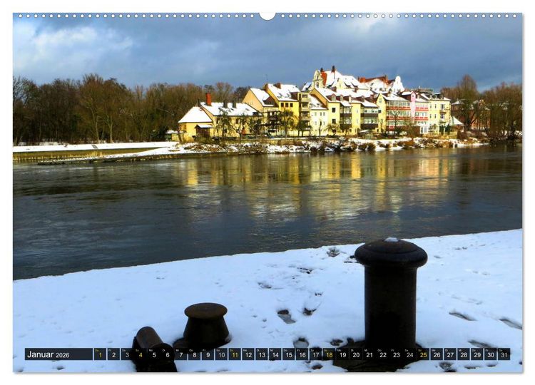 Produktbild: REGENSBURG - Impressionen (Wandkalender 2026 DIN A2 quer), CALVENDO Monatskalender