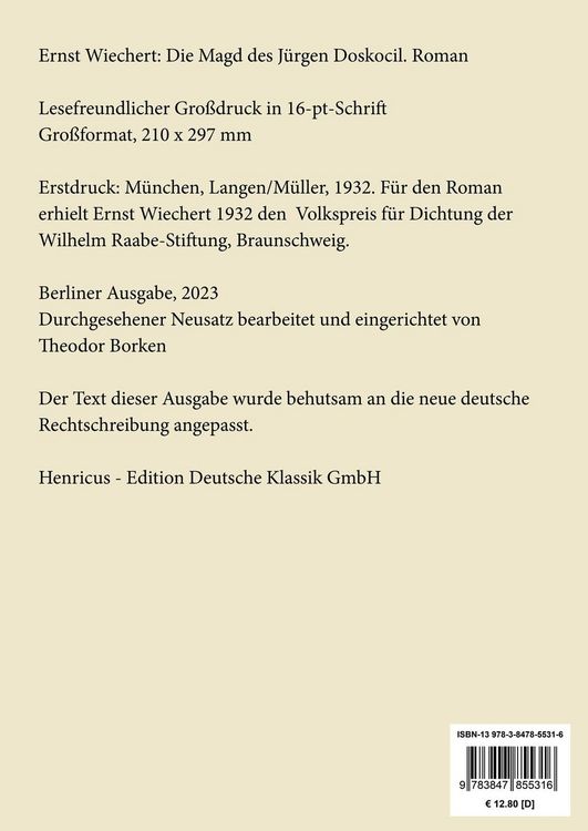 Produktbild: Die Magd des J&uuml;rgen Doskocil (Gro&szlig;druck)