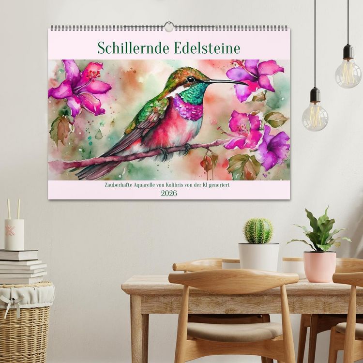 Produktbild: Schillernde Edelsteine (Wandkalender 2026 DIN A2 quer), CALVENDO Monatskalender