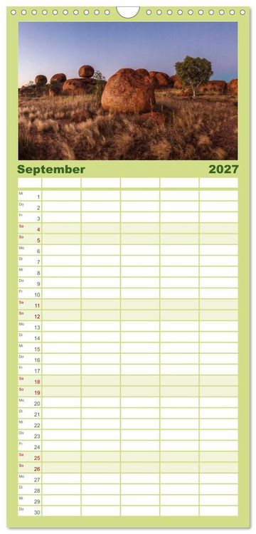 Produktbild: Familienplaner 2027 - Wunder Natur II mit 5 Spalten (Wandkalender, 21 x 45 cm) CALVENDO