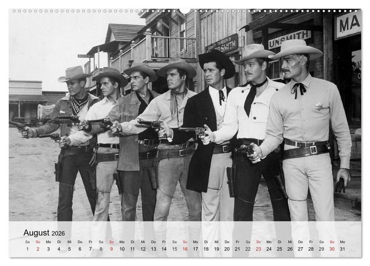 Produktbild: Westernhelden der Kinoleinwand (Wandkalender 2026 DIN A2 quer), CALVENDO Monatskalender