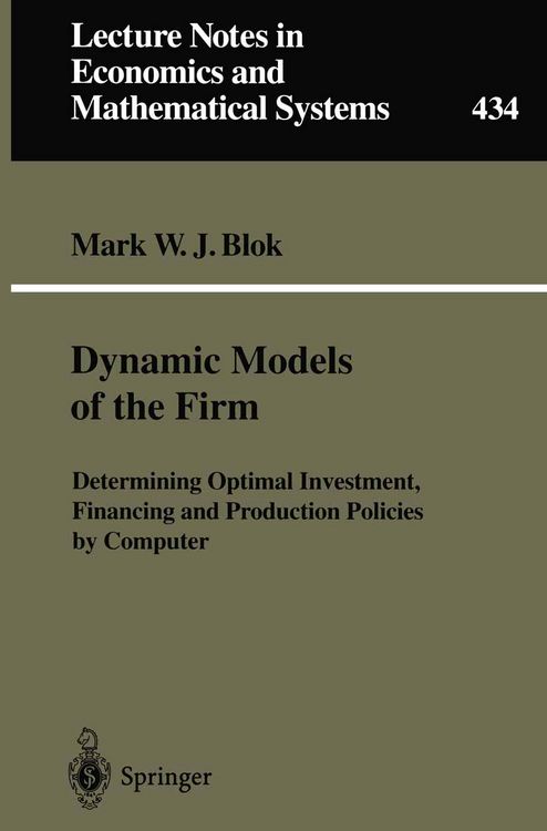 Produktbild: Dynamic Models of the Firm