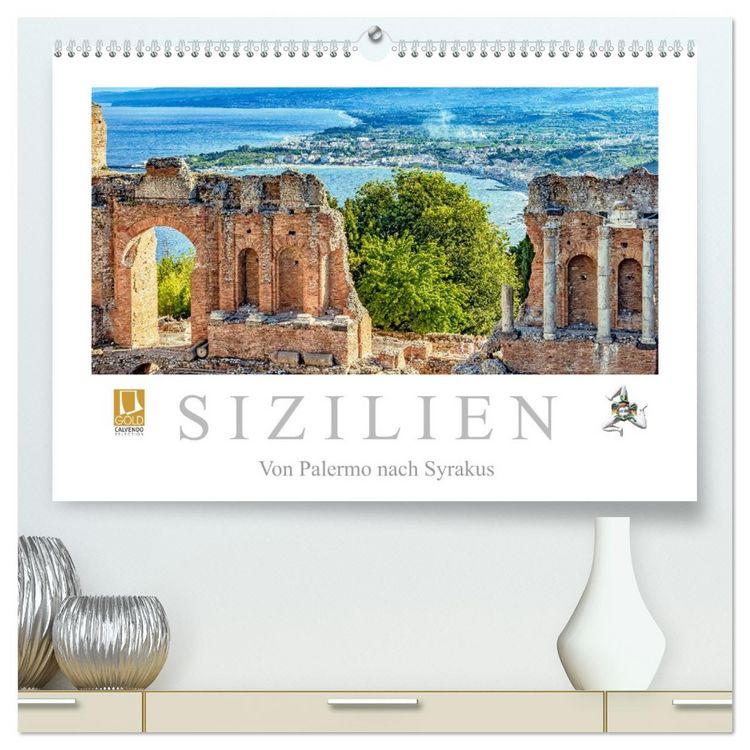 Produktbild: Sizilien - Von Palermo nach Syrakus (hochwertiger Premium Wandkalender 2026 DIN A2 quer), Kunstdruck in Hochglanz