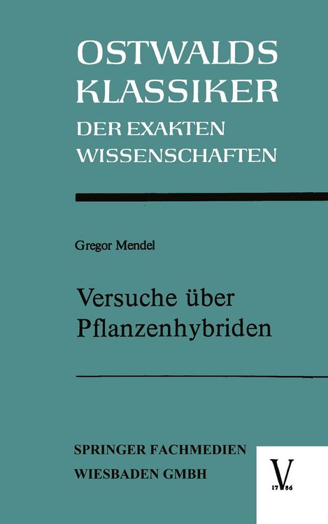 Produktbild: Versuche &uuml;ber Pflanzenhybriden