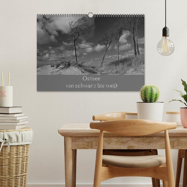 Produktbild: Ostsee - von schwarz bis wei&szlig; (Wandkalender 2026 DIN A3 quer), CALVENDO Monatskalender