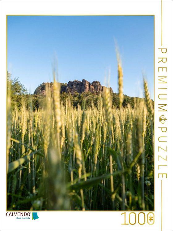 Produktbild: CALVENDO Puzzle Pfaffenstein Nordseite - Blick aus Richtung Pfaffendorf | 1000 Teile Lege-Gr&ouml;&szlig;e 64x48cm Foto-Puzzle f&uuml;r gl&uuml;ckliche Stunden