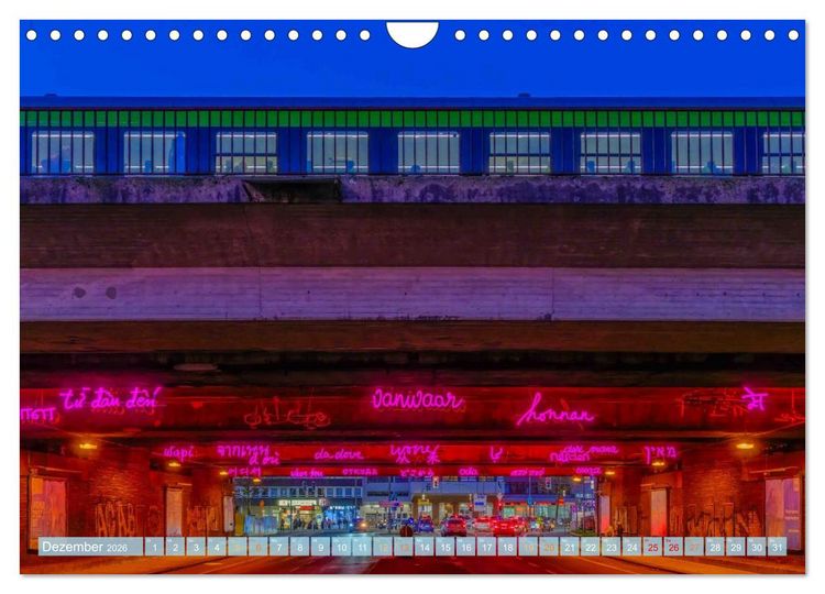 Produktbild: KunstLichtTore in Bochum - und Br&uuml;cken, die es werden sollten (Wandkalender 2026 DIN A4 quer), CALVENDO Monatskalender