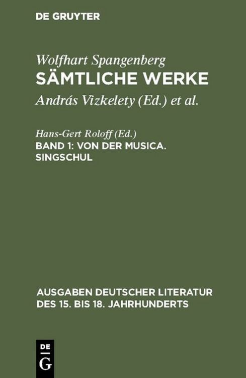 Produktbild: Von der Musica. Singschul