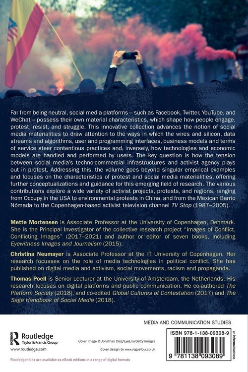 Produktbild: Social Media Materialities and Protest