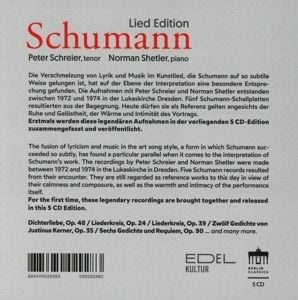 Produktbild: Peter Schreier:Schumann Lied Edition