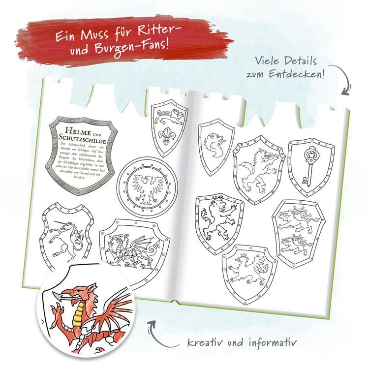 Produktbild: Tr&ouml;tsch Malbuch Ritter und Burgen Malbuch