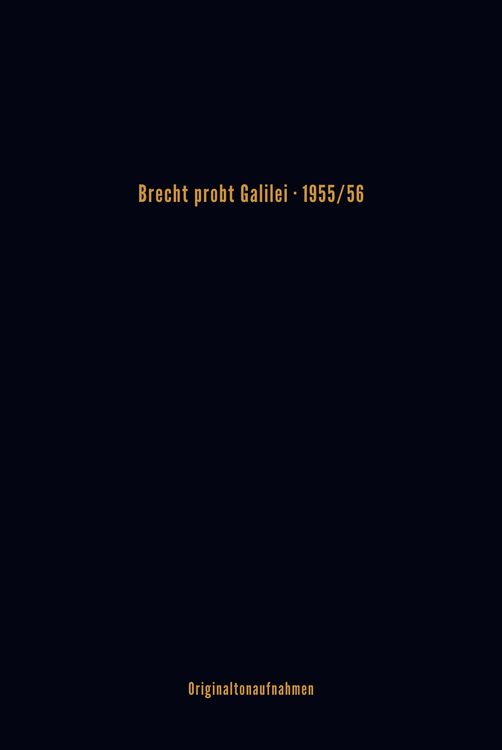 Produktbild: Brecht probt Galilei