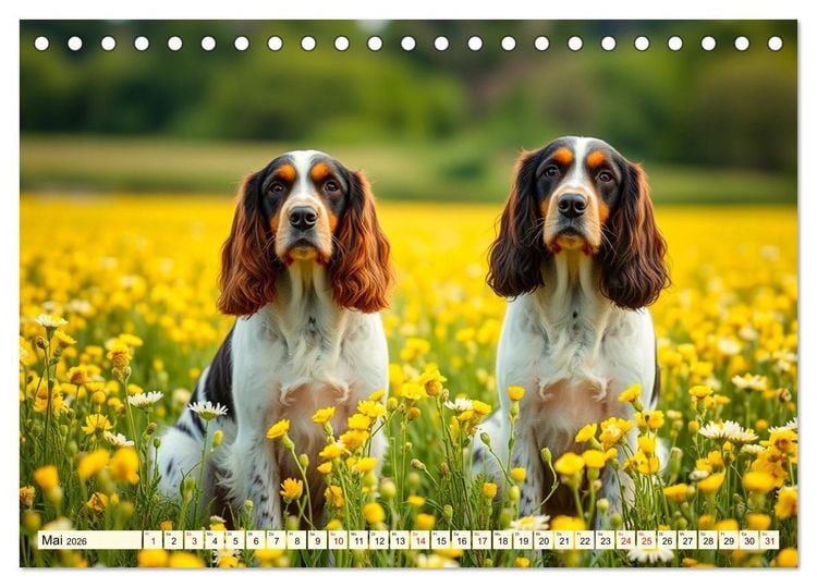 Produktbild: American Cocker Spaniel (Tischkalender 2026 DIN A5 quer), CALVENDO Monatskalender