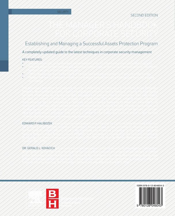 Produktbild: The Manager's Handbook for Corporate Security