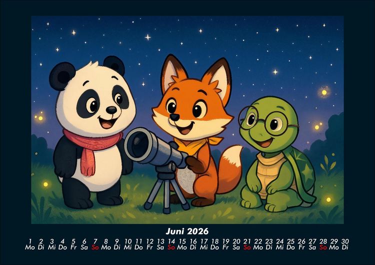 Produktbild: Pippin, Finn & Taz - Freunde im Zauberwald 2026 Fotokalender DIN A4