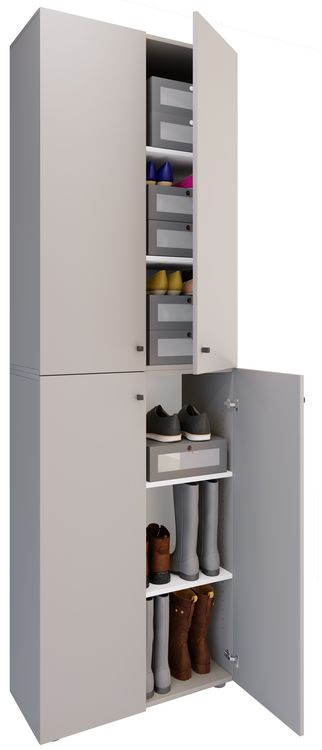 Produktbild: XL Holz Gro&szlig;er Schuhschrank Schuhkommode Lona 6