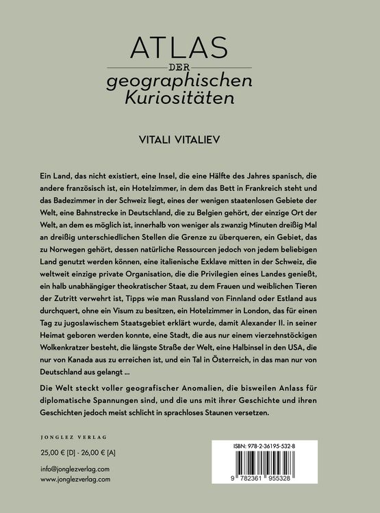 Produktbild: Atlas der geographischen Kuriosit&auml;ten