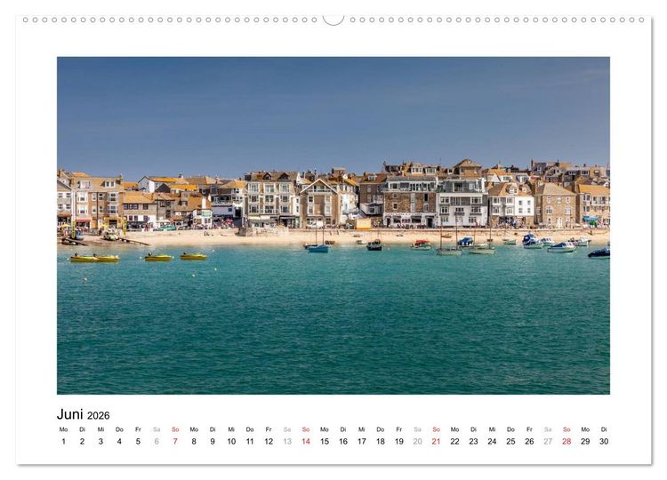 Produktbild: Cornwall - Land zwischen den Meeren (Wandkalender 2026 DIN A2 quer), CALVENDO Monatskalender