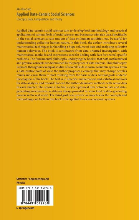 Produktbild: Applied Data-Centric Social Sciences