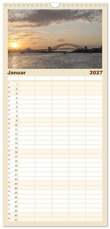 Produktbild: Familienplaner 2027 - Sydney - Pulsierendes Herz Australiens mit 5 Spalten (Wandkalender, 21 x 45 cm) CALVENDO