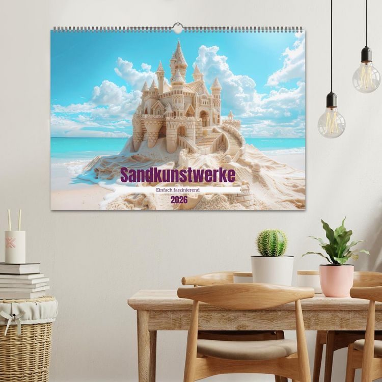 Produktbild: Sandkunstwerke - Einfach faszinierend (Wandkalender 2026 DIN A2 quer), CALVENDO Monatskalender