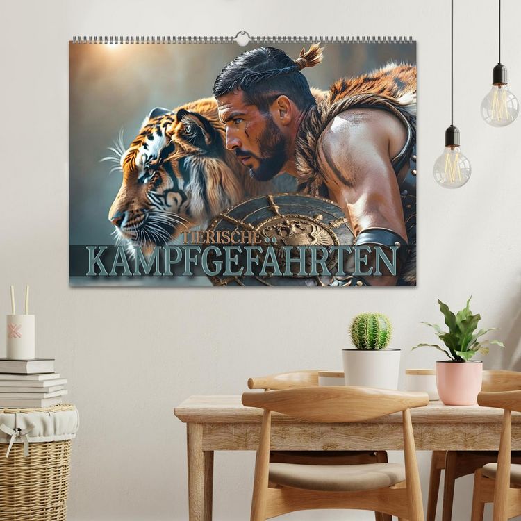 Produktbild: Tierische Kampfgef&auml;hrten (Wandkalender 2026 DIN A2 quer), CALVENDO Monatskalender