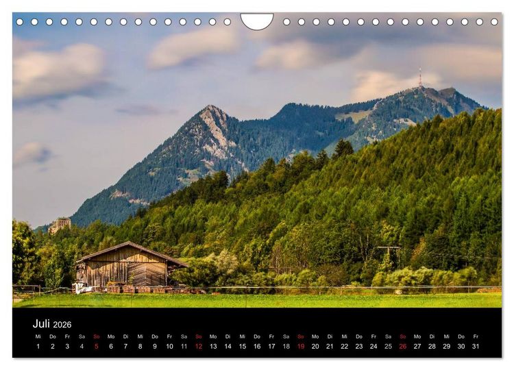 Produktbild: Im Allg&auml;u bei Oberstdorf (Wandkalender 2026 DIN A4 quer), CALVENDO Monatskalender