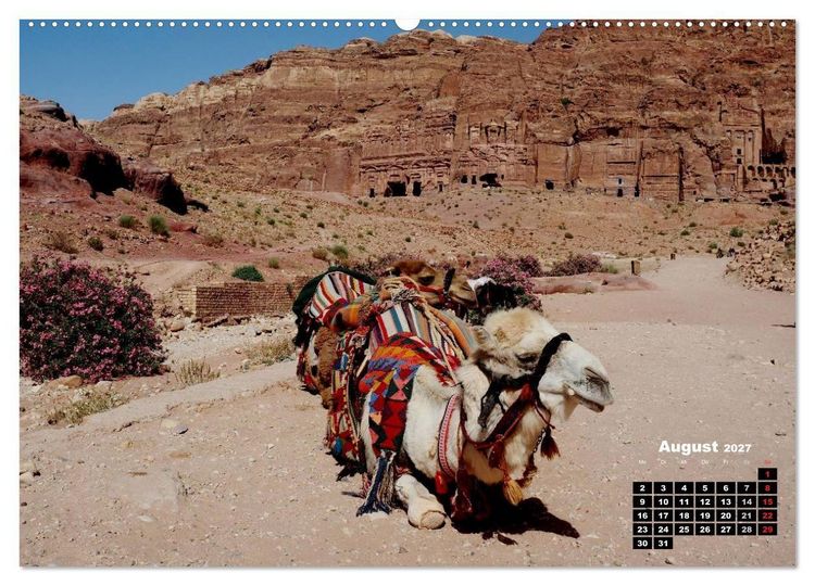 Produktbild: Petra - Felsenstadt in der W&uuml;ste (Wandkalender 2027 DIN A2 quer), CALVENDO Monatskalender