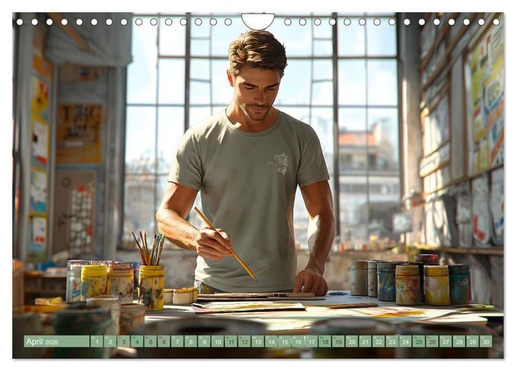 Produktbild: Erlebe mit mir die bunte Welt der Kreativit&auml;t (Wandkalender 2026 DIN A4 quer), CALVENDO Monatskalender