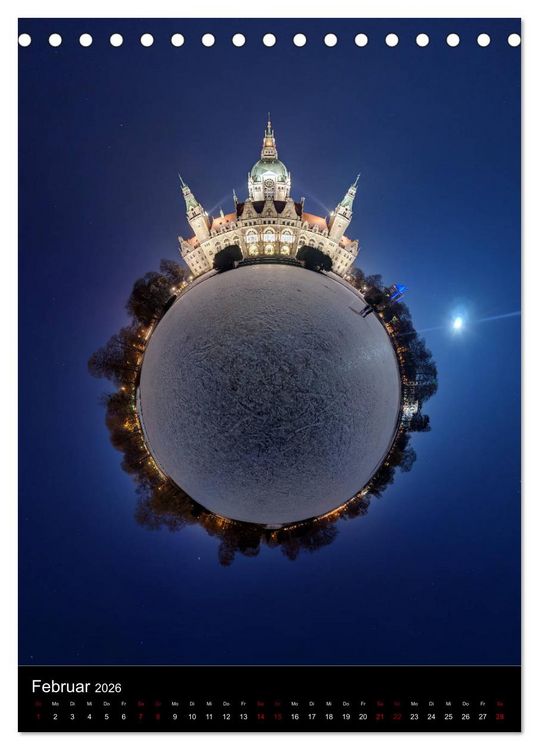 Produktbild: Planet Hannover (Tischkalender 2026 DIN A5 hoch), CALVENDO Monatskalender