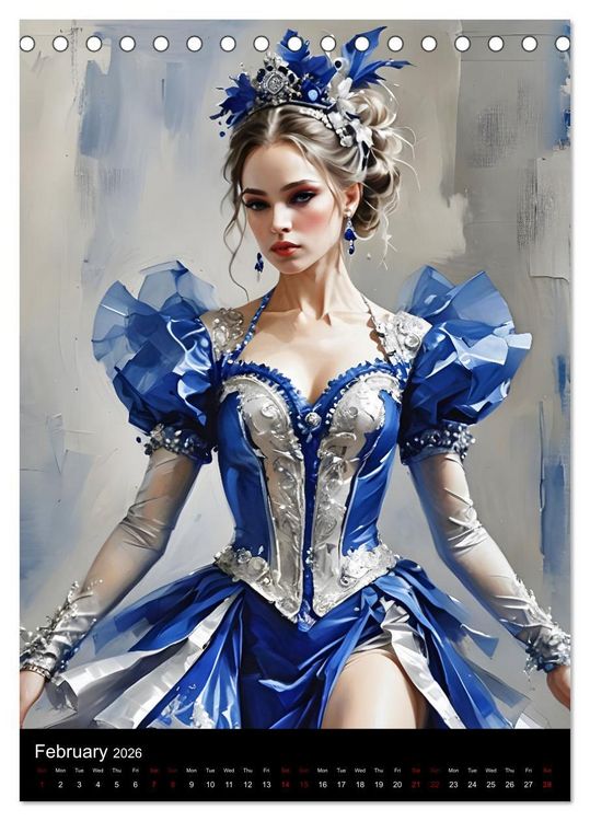 Produktbild: Dancing Elegance (Desk Calendar 2026 DIN A5 portrait), CALVENDO 12 Month DeskCalendar