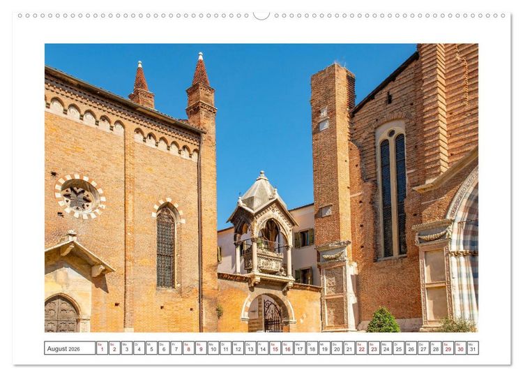 Produktbild: Verona - malerische Stadt mit Charme (Wandkalender 2026 DIN A2 quer), CALVENDO Monatskalender