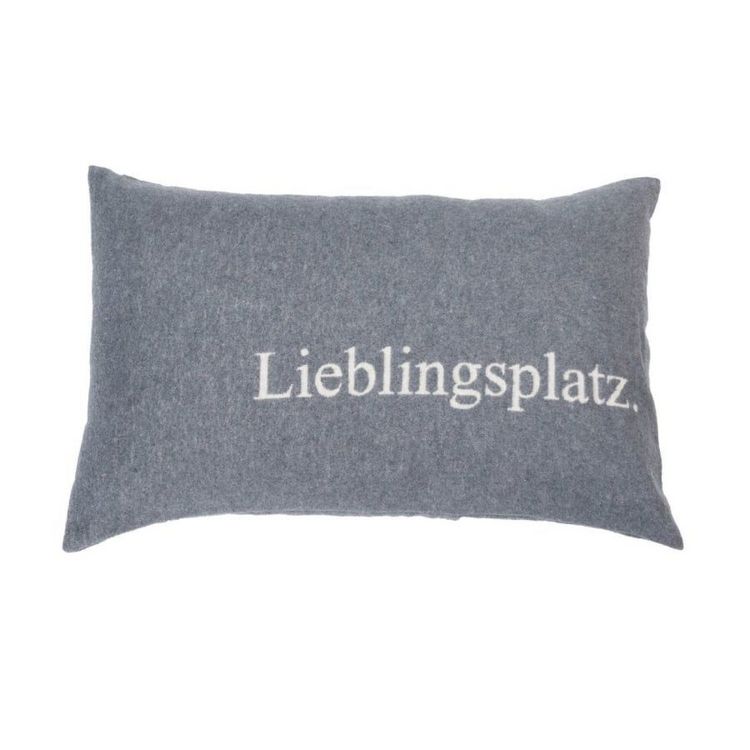 Produktbild: Fussenegger Kissenh&uuml;lle "Lieblingsplatz" grau 40/60cm