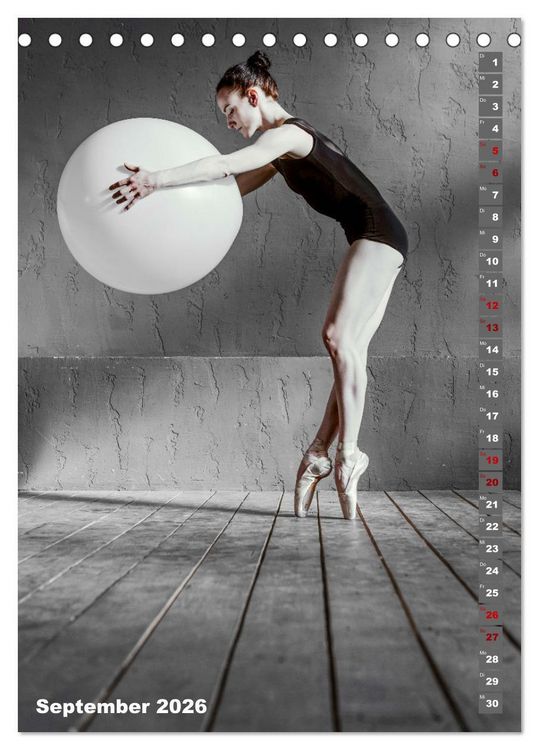 Produktbild: Sinneseindruck Ballett (Tischkalender 2026 DIN A5 hoch), CALVENDO Monatskalender