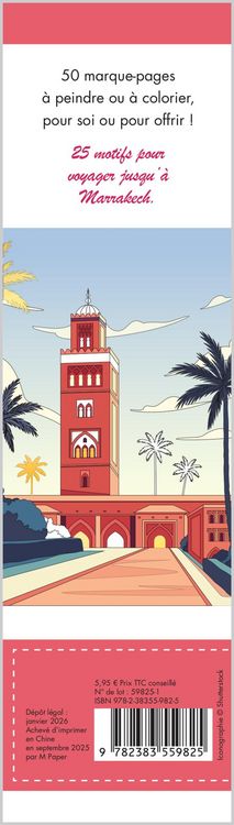 Produktbild: Voyage &agrave; Marrakech : 50 marque-pages &agrave; peindre ou &agrave; colorier
