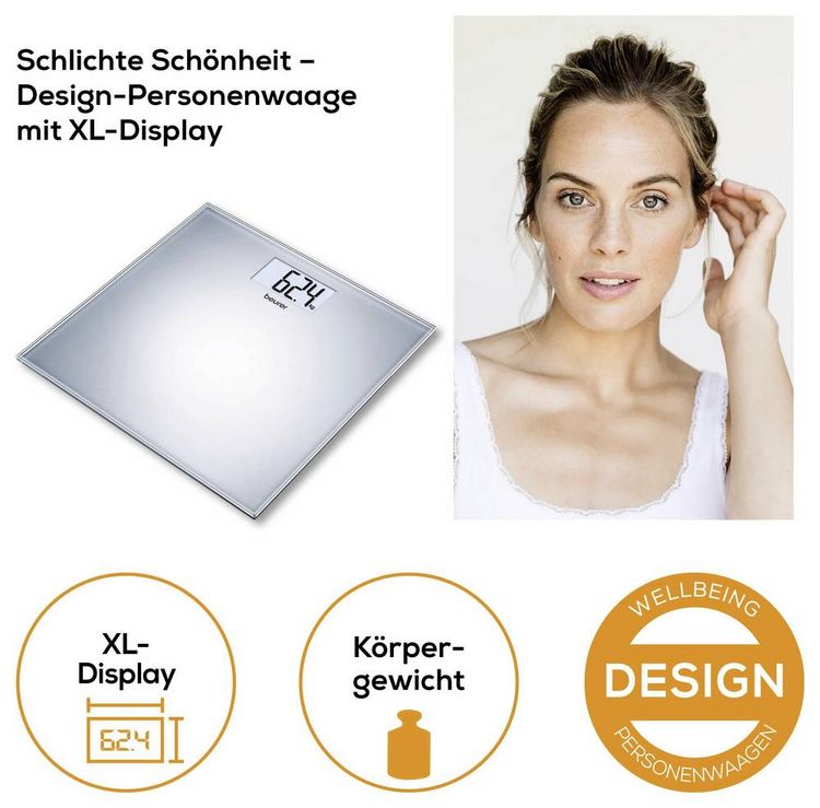 Produktbild: Beurer GS 202 Personenwaage 75638 digital W&auml;gebereich (max.)=150kg